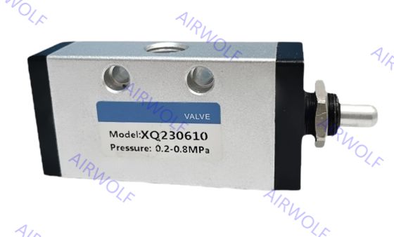 XQ Series Aluminum Pneumatic Mechanical Valve with 1/4" Port Size and 3/2way 5/2way Positions for Directional Control