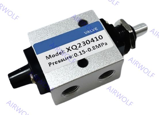 XQ Series Aluminum Pneumatic Mechanical Valve with 1/4" Port Size and 3/2way 5/2way Positions for Directional Control