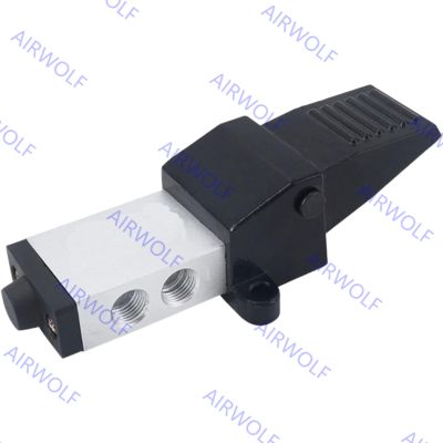 K23R7-8, K25R7-8, K25R7-15 3/2 way, 5/2 way Aluminum Alloy Foot Valve 1/4", 1/2"
