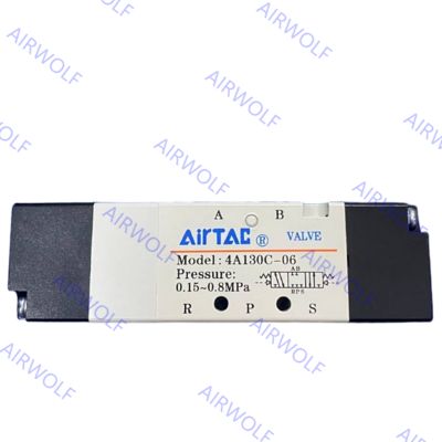 AIRTAC 4A130C-M5/06, 4A130E-M5/06, 4A130P-M5/06 4A100 Series 5/3 way Air Valves M5 1/8"