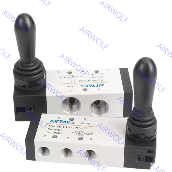 4H210-06/08, 4H230C-06/08, 4H230E-06/08 AIRTAC 4H Series 5/2 way, 5/3 way Hand Lever Valve 1/8", 1/4"