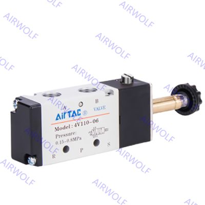 Elettrovalvole a solenoide pneumatiche di Airtac 4V110-M5 4V110-06 di modo di AC230V DC24V 5/2